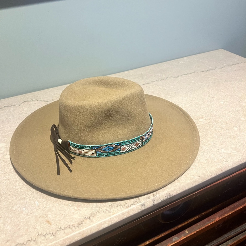 Wyeth Rancher Hat with hand-beaded band - OS - Picture 3 of 6